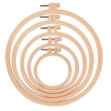 6 PCS Embroidery Hoops with 16 Needles for Embroidery Craft Sewing