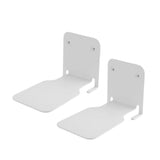 2Pcs Invisible Bookshelf Wall Mounted Book Storage Rack Home Decor White