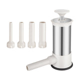 Sausage Machine Meat Filler Stuffer Funnel Hand Operated with 4 Tubes