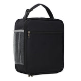 Large Capacity Insulated Lunch Box Storage Bag for Work Picnic Camping Black