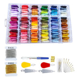 108 Color Friendship Bracelet String Kit with Tools Embroidery Floss Set