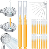 Multiplesize Shower Head Cleaner Tool, Shower Head Cleaning Brushes Set for Bathroom Orange