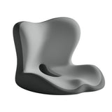 Anti Slip Seat Cushion Ergonomic for Back and Butt Support Car Office Gray
