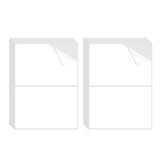 100 PCS No Residue Storage Bin Label Matte White Blank Box Label for School Home