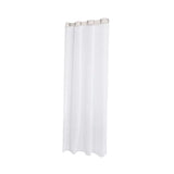 Pair of White Sheer Outdoor Curtains 2 Panels Water Resistant Gazebo Curtains for Patio Pergola Porch