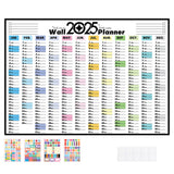 2025 Paper Wall Calendar 12 Months Schedule Planner Calendar for Organizing and Planning Style 1