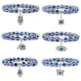6Pcs Turkish Evil Eye Bracelet Greek Style Bangle Fashion Jewellery