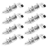 8 Pcs Spring Bolt Latches Galvanized Iron 1.2cm Diameter 16.5cm