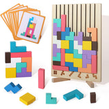 Giant Wooden Block Stacking Puzzle Montessori Educational Toy