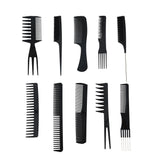 10Pcs Hair Combs Salon Hairdressing Hair Style Barber Plastic Brush Comb