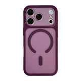 Frosted Camera Lens Case for iPhone 18 Pro Max Easy Attached Cherry Red