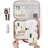 Lightweight Travel Organizer Bag with Multiple Compartments for Easy and Efficient Packing Red