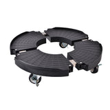 Adjustable Plant Caddy with Wheels Rolling Stand for Flower Pot
