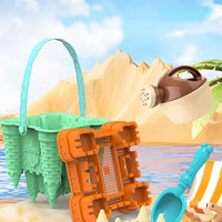 14Pcs Set Beach Toys for Kids Sand Castle Toys with Shovels Toys