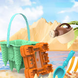14Pcs Set Beach Toys for Kids Sand Castle Toys with Shovels Toys