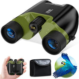 High-Powered 15x25 Compact Binoculars with Storage Bag for Adults