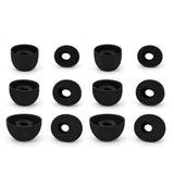 6 Pairs Replacement Ear Tips Compatible with Google Pixel Buds 2a Silicone Tips Black