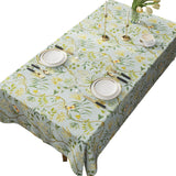 Table Cloth Waterproof Tablecloth Oil Proof Spill Proof Cloth for Dining Camping Green