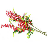 3Pcs 67cm Artificial Red Berry Branch Christmas Wreath Wedding Party Home Decor