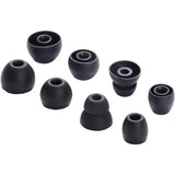 4 Pairs of Replacement Silicone Ear Tips Compatible with Beats Flex/Beats X/Powerbeats Pro Black
