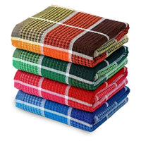4PCS High Absorbent Kitchen Tea Towels – Polyester Cotton Eco-Friendly
