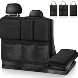 Large Capacity Car Trunk Organizer with Zippers – Backseat Storage Black