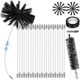 Feet Dryer Vent Cleaner Kit Flexible Lint Brush with Attachment for Easy Cleaning