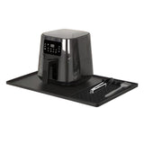 Silicone Heat Resistant Mat for Countertop Air Fryer & Microwave Black