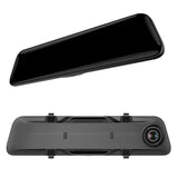 12" 4K Streaming Rearview Mirror Dash Cam with Dual Lens & Night Vision