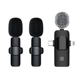 3-in-1 2.4G Wireless Lavalier Microphone Set for iPhone Android Laptop