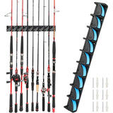 Vertical Fishing Rod Holder Wall Mounted Fishing Pole Rack for Garage Home