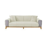 Universal Flannel Sofa Cushion Slipcover Non-Slip Thickened Sofa Cushion Towel White