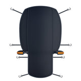 Half Car Cover Top Hail Protector Car Cover for Ice and Snow with Reflective Strips