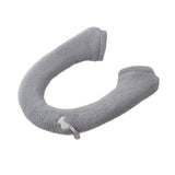 Winter Warm Toilet Seat Cover Elastic Bathroom Closestool Toilet Seat Cover Pad Mat Light Grey