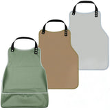 3 PCS Waterproof Washable Adult Bibs with Crumb Catcher Pockets
