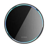 Fast Wireless Charger Pad with Mirror Surface for Smartphones Black