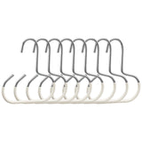 8 Pcs No Drill Hat Storage Hooks Iron Ring for Closet Caps Scarves White