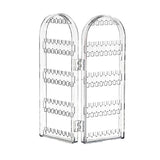 Earring Holder Organizer Foldable Necklace Organizer Jewelry Holder Earring Display Stands White