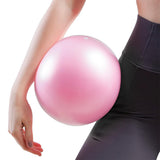 Small Exercise Ball 9 Inch Mini Pilates Ball Anti Burst and Slip Resistant Mini Yoga Ball for Stability Fitness Pink
