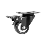 4PCS 2 Inch Caster Wheels Heavy Duty Casters with Brake for Cart Workbench and Shelf