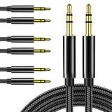 4 PCS 3.5mm AUX Audio Cables for Phones Computers Speakers