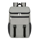 Portable Insulated Backpack Leak Proof  Camping Cooler Bag Grey