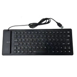Foldable Flexible USB Keyboard Waterproof Silicone Style 1