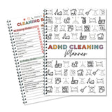 Household Cleaning Planner with Vibrant Themes Daily Weekly Monthly Cleaning Schedule Organizer