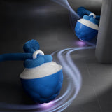 Touch-Activated Interactive Dog Ball Bouncing Jumping Rope Toy Blue
