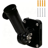 Wall Mounted Flag Bracket Adjustable for Garden Lights Poles Flags Black
