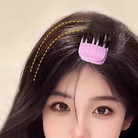 2Pcs Set Hair Volume Clip for Fluffy Bangs Easy High Crown Volume Comb for Natural Voluminous Look Purple
