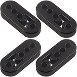 4PCS Universal Black Rubber Exhaust Hanger Mount Brackets for Sedan SUV Truck Van