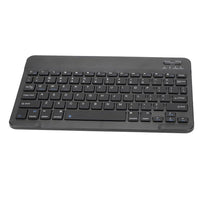 10-inch Ultra-Slim Bluetooth Keyboard Portable Mini Wireless Keyboard Rechargeable for iOS Android Windows Tablet Smartphone Black