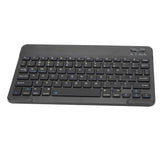 10-inch Ultra-Slim Bluetooth Keyboard Portable Mini Wireless Keyboard Rechargeable for iOS Android Windows Tablet Smartphone Black